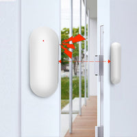 1 x RAW Customer Returns PGST Wireless Smart WiFi Door Window Sensor, Low Energy Door Window Alarm Compatible with Alexa Google Assistant, Auto Detection Fits for Doors, Windows and Cabinets, Homes and Offices - RRP €15.07