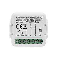 1 x RAW Customer Returns MHCOZY 1 Channel WiFi Smart Switch Module DC 12V 24V AC 100-240V Tuya Smart Life, Works with Alexa Google Home - RRP €22.9