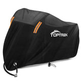 1 x RAW Customer Returns TOPTREK Motorcycle Cover Outdoor Winterproof Waterproof Motorcycle Garage 210T Oxford Fabric XXL Motorcycle Cover for Harley-Davidson, Honda, Suzuki, Kawasaki 245 105 125 cm  - RRP €22.16