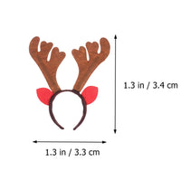 3 x Brand New Lurrose Hoop Hoop Deer Antler Christmas Party Hair Accessory Headbands for Kids Adults 5pcs Ear Red Brown Horn Hoop  - RRP €58.26