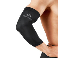 1 x Brand New COPPER HEAL Copper Compression Elbow Sleeve Elbow Sleeve Medical Recovery Higher Content Infused Elbow Support Rigid Pain Muscles Joints Tendonitis Arm Tennis Basket XL  - RRP €13.82