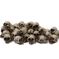 1 x RAW Customer Returns Mini Skull Set, 20 Pieces Halloween Skull Head Decoration, Resin Skull Skeleton Mini Skull Figure Flower Pot Skull Decoration for Halloween and Horror Party - RRP €12.7