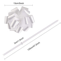 1 x RAW Customer Returns Faburo 100 white bows, self-pulling, for wedding, baptism, car, decoration - RRP €32.25