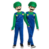 6 x RAW Customer Returns COXNSXX Plumber Brothers Costume, Cosplay Costume with Hat and Mustache, Suitable for Cosplay Carnival and Theme Parties - RRP €157.26