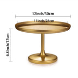 4 x RAW Customer Returns WVOPIAHY cake plate with base golden plate, cake stand vintage cake plate metal, cake stand cake stand for cakes cake dessert, 260 mm 10 inches  - RRP €95.96