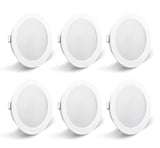 1 x RAW Customer Returns KYOTECH set of 6 LED furniture lights 230V, 3.5W LED IP44 G4 15mm flat furniture recessed spotlights, 3000K warm white, kitchen hood light, bathroom light recessed spotlight white  - RRP €31.54