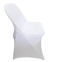 1 x RAW Customer Returns iEventStar Chair Covers Foldable Universal Dining Room Chair Covers Elastic Chair Cover for Weddings Parties Banquet Chair Protection Chair Cover 6, White  - RRP €29.99