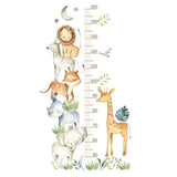 1 x Brand New Hava Kolari Wall Sticker Child Wall Decal Murals Growth Measuring Bar Forest Animals Giraffe Zebra Fox Wall Sticker Decoration Baby Room Girl Boy Children - RRP €14.11