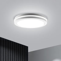 1 x RAW Customer Returns Liper Waterproof LED Ceiling Lamp 30W 2500LM 6500K Cold White Ceiling Light IP65 Moisture-Proof Light Round Flat Ceiling Lamp Bedroom LED Panel Lights 25.5CM - RRP €19.99