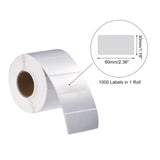 1 x RAW Customer Returns sourcing map Direct Thermal Label Metallic Silver 1 Row 1000 Labels 1Roll 60x30mm - RRP €20.33