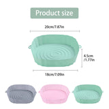 7 x Brand New Heat Resistant Basket Air Fryer Silicone Pot Round Air Fryer Silicone Mats Hot Air Fryer Silicone Insert Hot Air Fryer Silicone Mold For Oven Microwave 3 Pack  - RRP €77.63