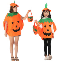 2 x Brand New Miss-shop Pumpkin Costume,Kids Halloween Pumpkin Costume Children Party Clothes Cosplay Halloween Pumpkin Costume with Beanie Hat and Candy Bags - RRP €38.4