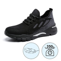 1 x RAW Customer Returns HYCOPROT Safety Shoes Men Women Steel Toe Cap Sneakers Lightweight Breathable Work Shoes Steel Toe Cap Shoes Slip and Puncture Resistant Sporty Protective Shoes Black-1, numeric 39  - RRP €37.07