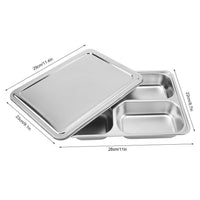 1 x RAW Customer Returns Fdit stainless steel serving tray canteen lunch box with lid REUSEABLE PACKAGING socialme-eu 4  - RRP €20.62