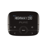 1 x RAW Customer Returns Pure Highway 200 in-car audio adapter DAB DAB digital radio with dimmable display, Aux-In connection and 20 station presets , black - RRP €45.38