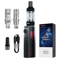 1 x RAW Customer Returns VAPTIO Cosmo Nebula Kit Electronic Cigarette 1500mAh 25W Starter Kit with 2.0ml Top Filling Tank, 2pcs Cosmo Mesh Coil, No E-Liquid No Nicotine Red  - RRP €34.99