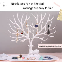 1 x Brand New JCYUANI Jewelry Stand Creativity Jewelry Tree Antler Jewelry Holder Necklace Holder White Tree Shape Jewelry Organizers Earring Stand Ring Stand Necklace Stand Storage Stand Ideal Gift for Ladies - RRP €20.4