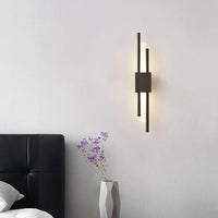 1 x RAW Customer Returns Modern LED Wall Light Indoor Lighting, 50CM Black Art Decor Wall Lights, Acrylic Iron Lamp Body, Living Room Bedroom Bathroom Kitchen Hallway Wall Light - RRP €50.28