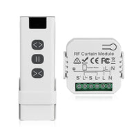 1 x RAW Customer Returns Shutter Switch with RF Remote Control, Wireless Electric Shutter Module, Remote Control for Electric Shutters, Wireless Control Module for Roller Shutters - RRP €23.09