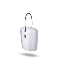 1 x RAW Customer Returns Portable Travel Padlock, Indoor Outdoor Safe, Protect Your Valuables Mini Safe White  - RRP €25.43