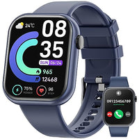 1 x RAW Customer Returns Mingtawn Smartwatch with Bluetooth calls, 1.85 inch smart watch for men and women, IP67 waterproof sports watch with 100 sports modes, fitness watch with heart rate sleep monitoring pedometer for Android iOS - RRP €22.99