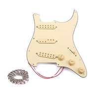 1 x RAW Customer Returns Alnicov Electric Guitar SSS Pickup Set Pre-Wired, 3-Ply Pickup Instrument Accessories Single Coil - RRP €47.96