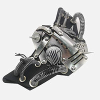 25 x Brand New Ubauta Steampunk Leather Mask Cosplay Mask Punk Rivet Masquerade Mask-Silver - RRP €579.5