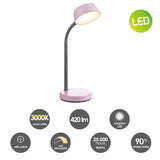 1 x Brand New Home Sweet Home Modern LED desk lamp College 14 14 34cm Rose adjustable LED reading lamp with switch LED integrated 5W 3000K 420lm suitable for home office, home work - RRP €20.16