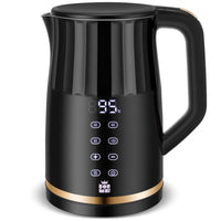 1 x RAW Customer Returns ForMe stainless steel kettle 1.7 temperature setting temperature selection 40-100 C Smart LED digital temperature display BPA FREE temperature adjustable kettle I teapot tea kettle with keep warm function - RRP €35.63