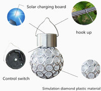 1 x RAW Customer Returns Kaishengyuan Solar Lamps for Outdoor Hanging, Solar Lantern Garden Solar Light Solar Lantern for Balcony, Christmas, Wedding, Party 8 Pieces, Color Changing  - RRP €32.66