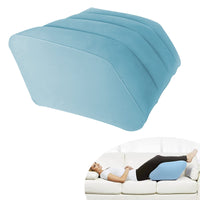 1 x RAW Customer Returns SWAWIS Inflatable Leg Pillow, Portable Leg Pillow, Vein Pillow for the Legs, To Promote Blood Circulation, Soft and Comfortable Leg Rest Suitable for Pregnant Women and Athletes, Blue - RRP €17.03