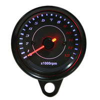 1 x RAW Customer Returns Motorcycle Tachometer 0-13000 RPM LED Backlight Electronic Tachometer Gauge for DC 12 V Motorcycle - RRP €35.28