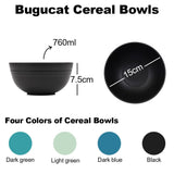 1 x RAW Customer Returns Bugucat cereal bowls set of 8 760ML, bowl shatter-proof, cereal bowl made of plastic tableware for barbecue parties and camping, soup bowl salad bowl for cereal salad soup - RRP €18.14