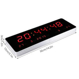 1 x RAW Customer Returns Wifehelper Digital LED Calendar Clock Temperature Office Home Living Room Wall Clocks EU Plug 110-240V Calendario Temperatura Settimana  - RRP €35.32