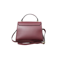 1 x RAW Customer Returns Cheval Firenze Antares Handbag, Genuine Leather Made in Italy Bordeaux  - RRP €76.09