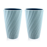 1 x RAW Customer Returns 2 Pack Unbreakable Bathroom Toothbrush Cups, Soft and Durable Bathroom Tumblers, Toothbrush Cups Light Blue  - RRP €14.24