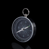 1 x RAW Customer Returns Alomejor Compass Portable Metal Pocket Compass Accurate Waterproof Silver Compass for Camping Hiking Outdoors - RRP €6.16