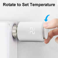 1 x RAW Customer Returns KETOTEK Smart Radiator Thermostat WiFi Zigbee Starter Set with Hub, Thermostat Heating WiFi, Programmable Heating Thermostat Alexa Google Assistant Compatible, Control via Smart Life Tuya App - RRP €57.52