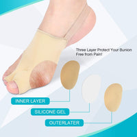 1 x Brand New ANKROYU 1 Pair of Improved Hallux Valgus Toe Separators, Hallux Valgus Bandage Socks Bunion Sleeve with Built-in Gel Pad and Toe Separators for Pain Relief, Hallux Valgus Correction Bandage - RRP €10.67