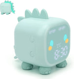 1 x RAW Customer Returns Monodeal Cute Alarm Clock for Kids Multifunctional Adjustable Night Light Countdown Timer Voice Control Clock Rechargeable Green - RRP €20.4