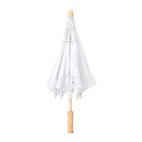 1 x RAW Customer Returns Ejoyous Lace Umbrella, Vintage Wedding Lace Embroidery Wedding Umbrella Bridal Umbrella Parasol Women s Hand Umbrella for Decoration Bride Photo Props Costume White  - RRP €25.57