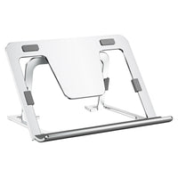 1 x RAW Customer Returns SHUOSUO Tablet Stand Adjustable Foldable, Slim Portable Aluminum Tablet Mount Holder Table, Compatible with iPad Pro Air Mini, Samsung Tab, Surface Pro, Kindle Fire 7-13 inch Silver  - RRP €23.8