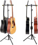 1 x Brand New Upgrade Adjustable Holder Guitar Stand, Auto Lock System and Folding Tripod Guitar Stand with Neck Holder, Three Instruments Acoustics for Guitar Ukelele Violin Accessories - RRP €39.34