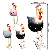 1 x RAW Customer Returns Gobesty 3 Pcs Garden Decoration Chicken Decoration, Resin Garden Stake Animal Figure, Handmade Garden Statue Decorative Hen Chicken, Animal Figurine Farmhouse, Patio Weatherproof Outdoor Garden Decoration - RRP €23.18