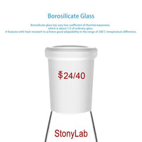 5 x Brand New StonyLab Round Bottom Flask Glass, Single Neck Round Bottom Flask Borosilicate Single Neck Round Bottom Flask Laboratory Glass Rotary Evaporator Flask 10ml with External Joint 24 40 - RRP €97.55