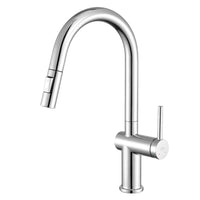 1 x RAW Customer Returns Auralum Kitchen Tap with Pull-out Spray, for Sink with 2 Functions, 360 Swivel Mixer, Chrome Plating - RRP €67.86