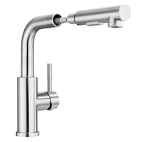 1 x RAW Customer Returns Lonheo Kitchen Faucet Extendable, High Pressure Kitchen Faucet with Shower Extendable, Stainless Steel Mixer Tap Kitchen Sink Faucet with 2 Water Jet Types Dishwasher - RRP €51.61