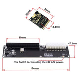 1 x RAW Customer Returns cablecc PCI-E 3.0 M.2 M-Key to Oculink SFF-8611 SFF-8612 Host Adapter for GPD WIN Max2 External Graphics Card SSD - RRP €49.0