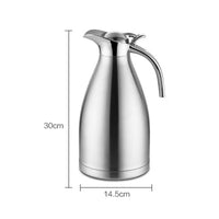 1 x RAW Customer Returns LANTING thermos flask 2l, insulated jug, coffee pot made of double-walled 304 stainless steel, max. 24 hours heat storage cold storage insulated jug, ideal as a coffee pot or teapot. - RRP €26.99