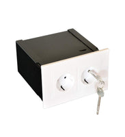 1 x RAW Customer Returns Gravitis practical wall safe as a secret compartment for watches, jewelry and money - Built-in safe with clever socket cover as a money hiding place - Small safe for walling in - RRP €48.88